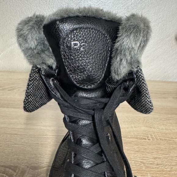 Pajar Canada Women 7-7.5 Alice Waterproof Winter Boots Black Tumbled Leather - Picture 12 of 14